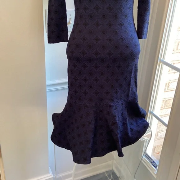 St.John Black Label Trumpet Hemline Dress